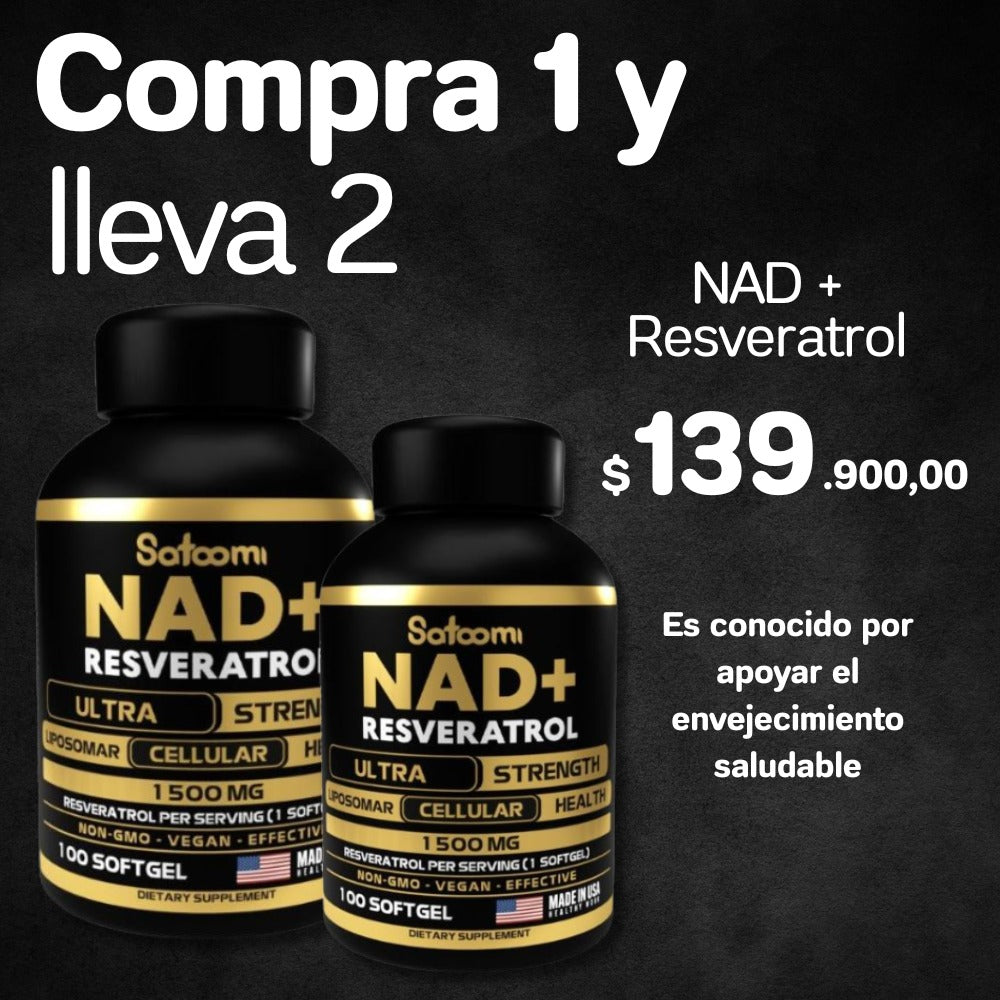 Resveratrol NAD+ Resveratrol Ultra compre 1 y leve 2