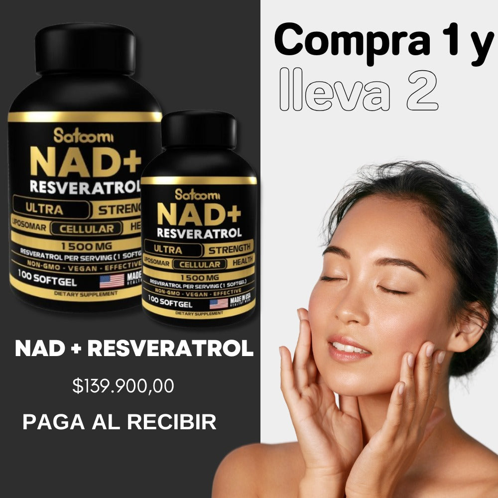 Resveratrol NAD+ Resveratrol Ultra compre 1 y leve 2