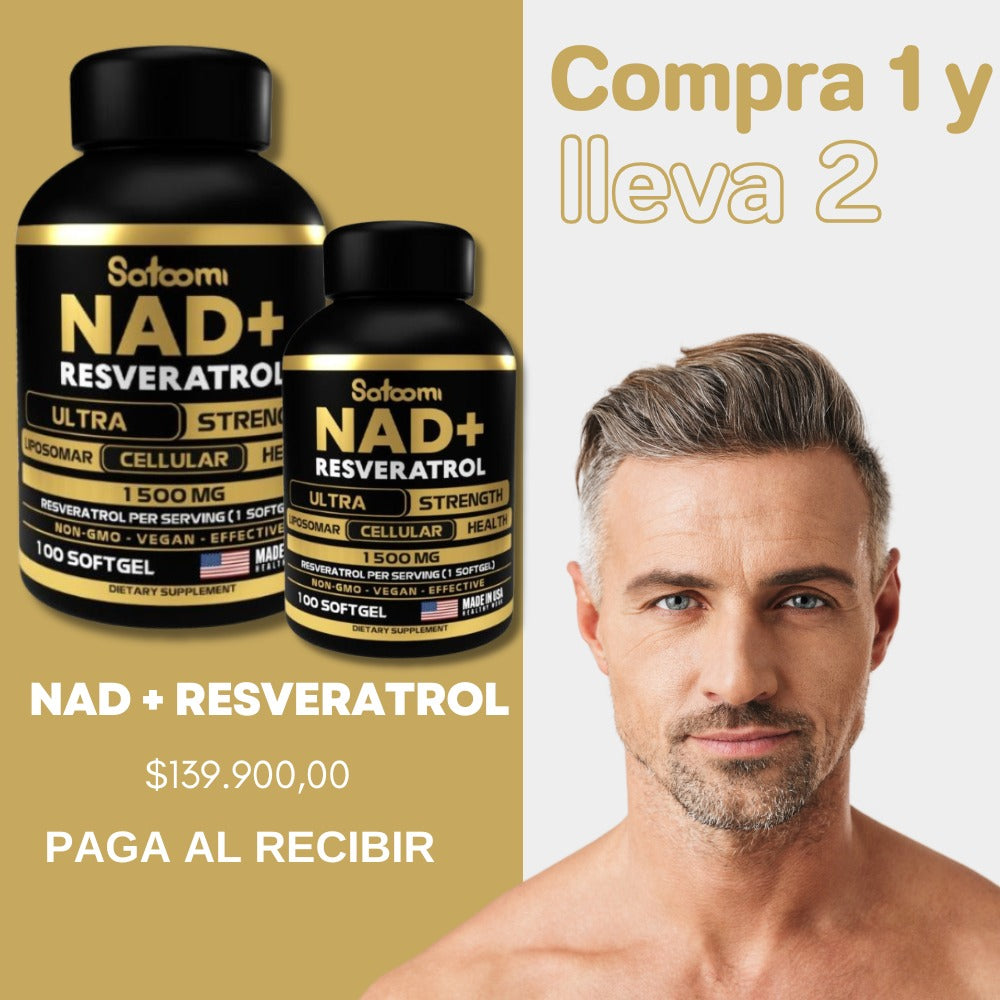Resveratrol NAD+ Resveratrol Ultra compre 1 y leve 2