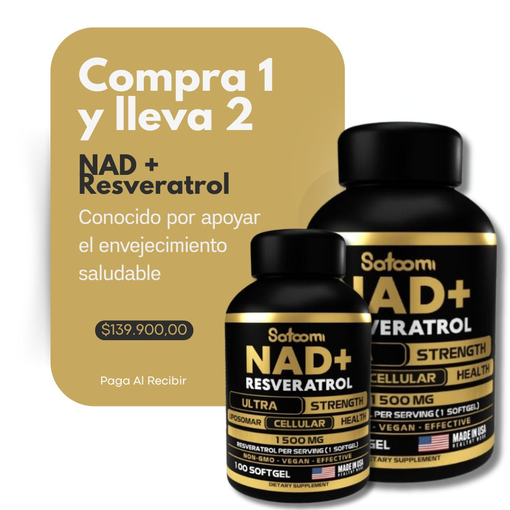 Resveratrol NAD+ Resveratrol Ultra compre 1 y leve 2